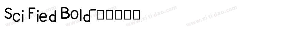 Sci Fied Bold字体转换
